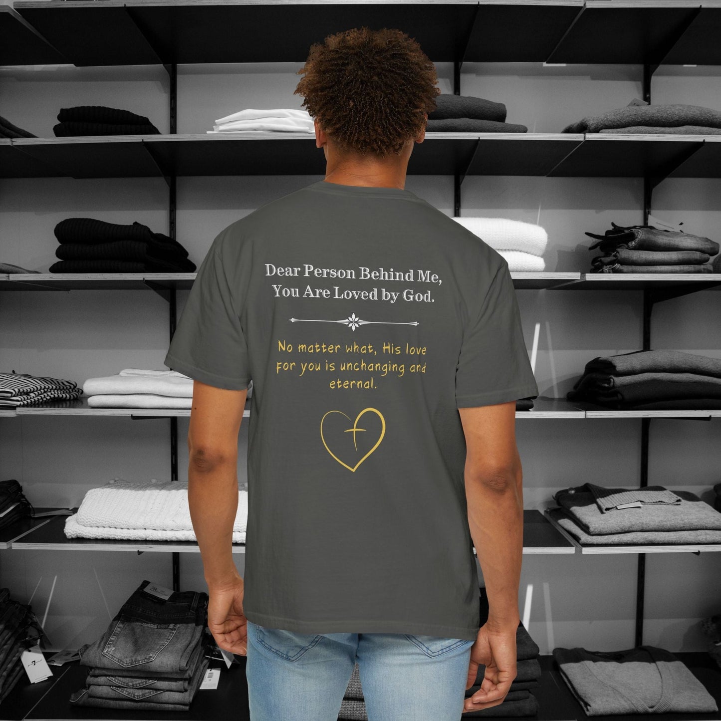 Wrap up in love and encouragement with our You Are Loved by God. These Comfort Colors tees are a heartfelt reminder that no matter what, God's love for you is unchanging and eternal