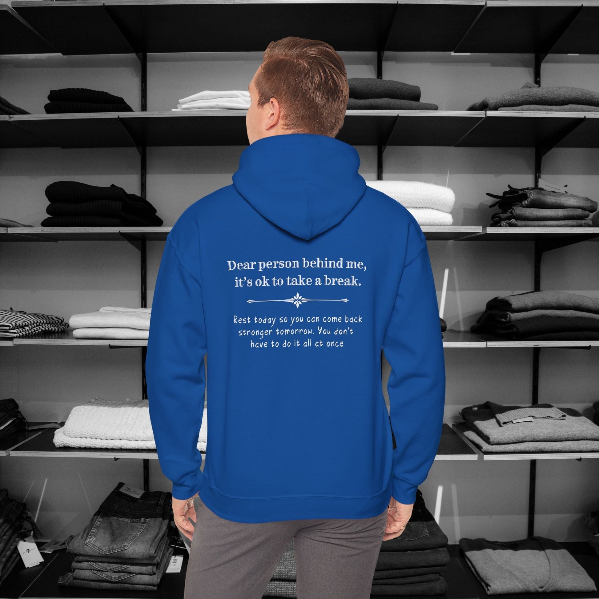 Dear Person Behind Me Hoodie, Its Ok To Take A Break, Hooded Sweatshirt