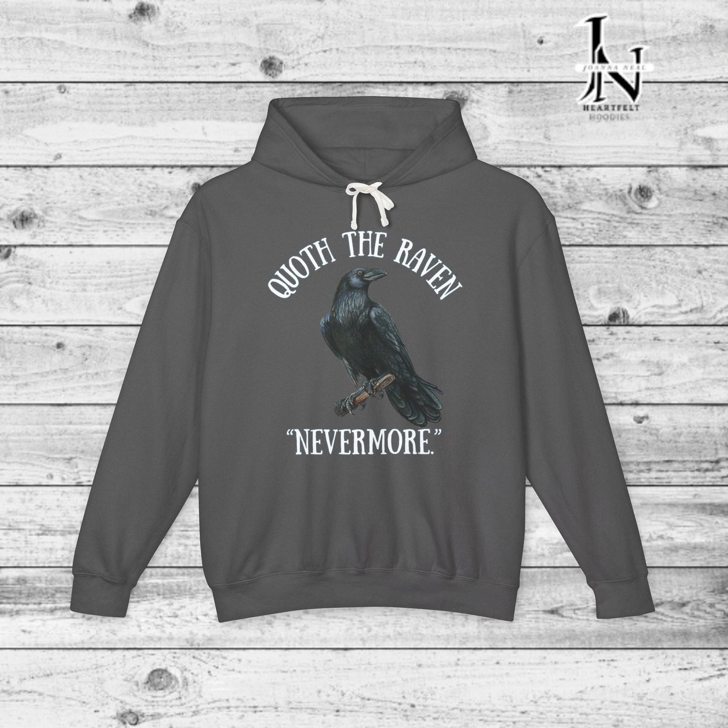 Embrace the chill of the cold winter nights with the haunting beauty of The Raven Edgar Allan Poe on our new poetry clothing line with Nevermore Chamber poetry Hoodie