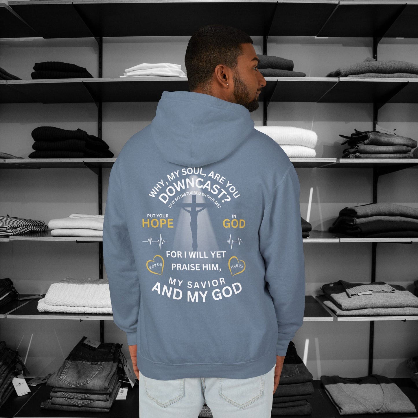 Express your faith in style with this Comfort Colors "Praise My Soul" Christian hoodies designed by Heartfelt Hoodies. Click here ⬆ to view our Christian Collections