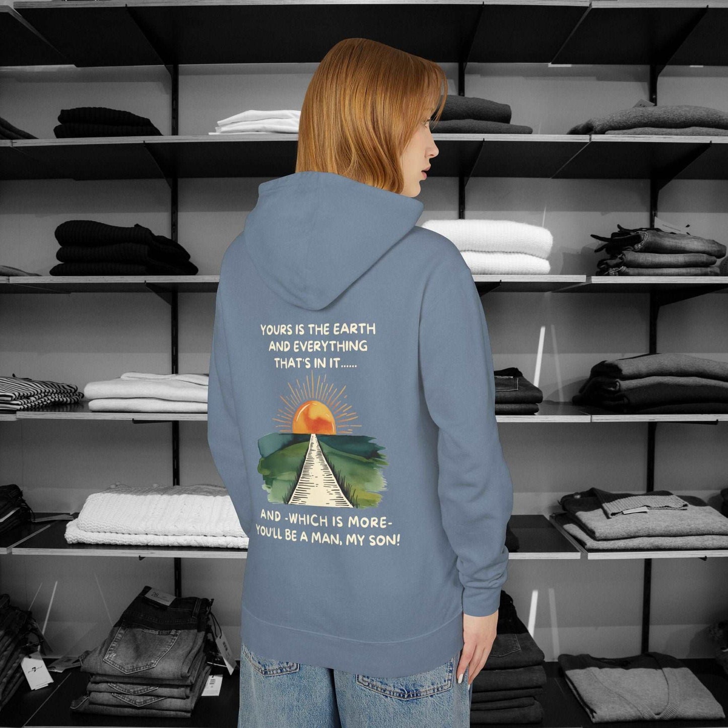 Treat someone this christmas and Step into timeless wisdom with our Poetry clothing line with this incredible Hoodie, inspired by Rudyard Kipling IF celebrated poem.