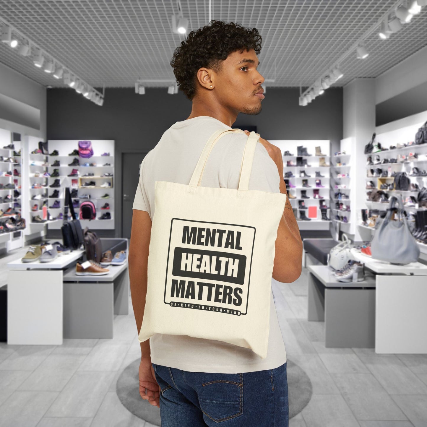 Mental Health Matters Tote Bag  |  Mental Health Awareness  |  Be Kind