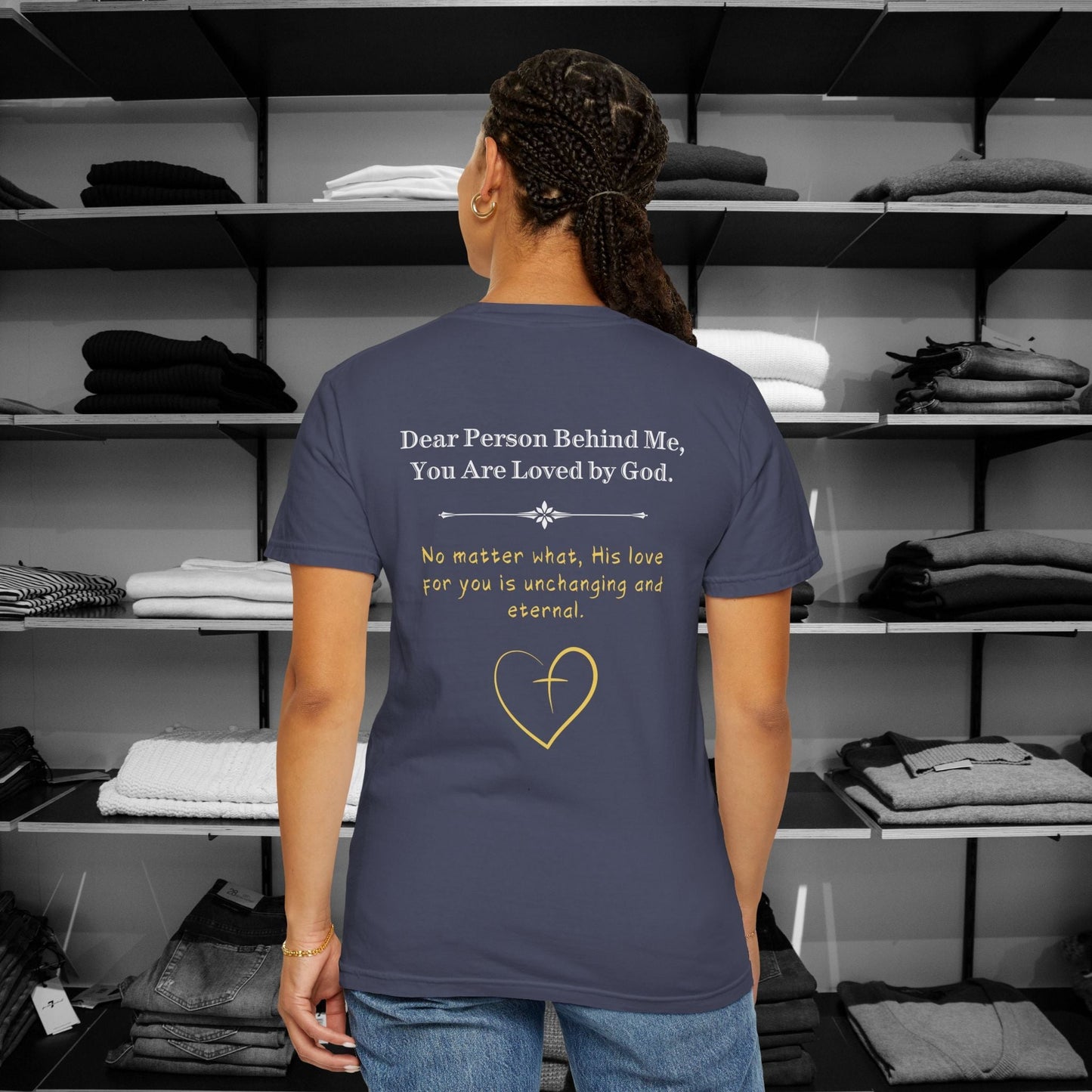 Wrap up in love and encouragement with our You Are Loved by God. These Comfort Colors tees are a heartfelt reminder that no matter what, God's love for you is unchanging and eternal