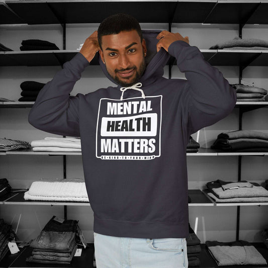 Raise awareness with our Mental Health Matters hoodie, designed for those who support mental health awareness and care. Crafted from premium Comfort Colors fabric