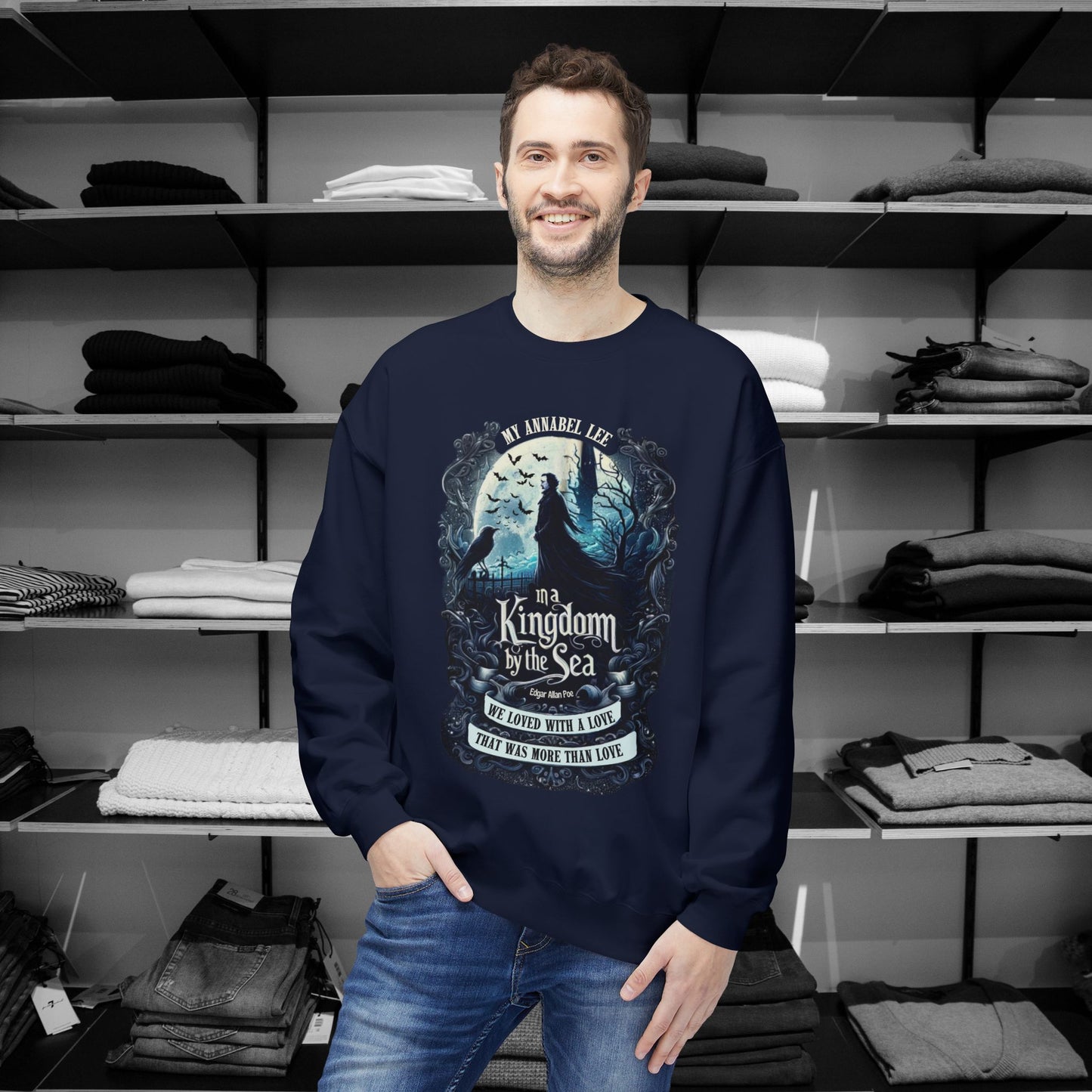 Poetry Clothing - Annabel Lee Gothic Sea Sweatshirt – Eternal Love