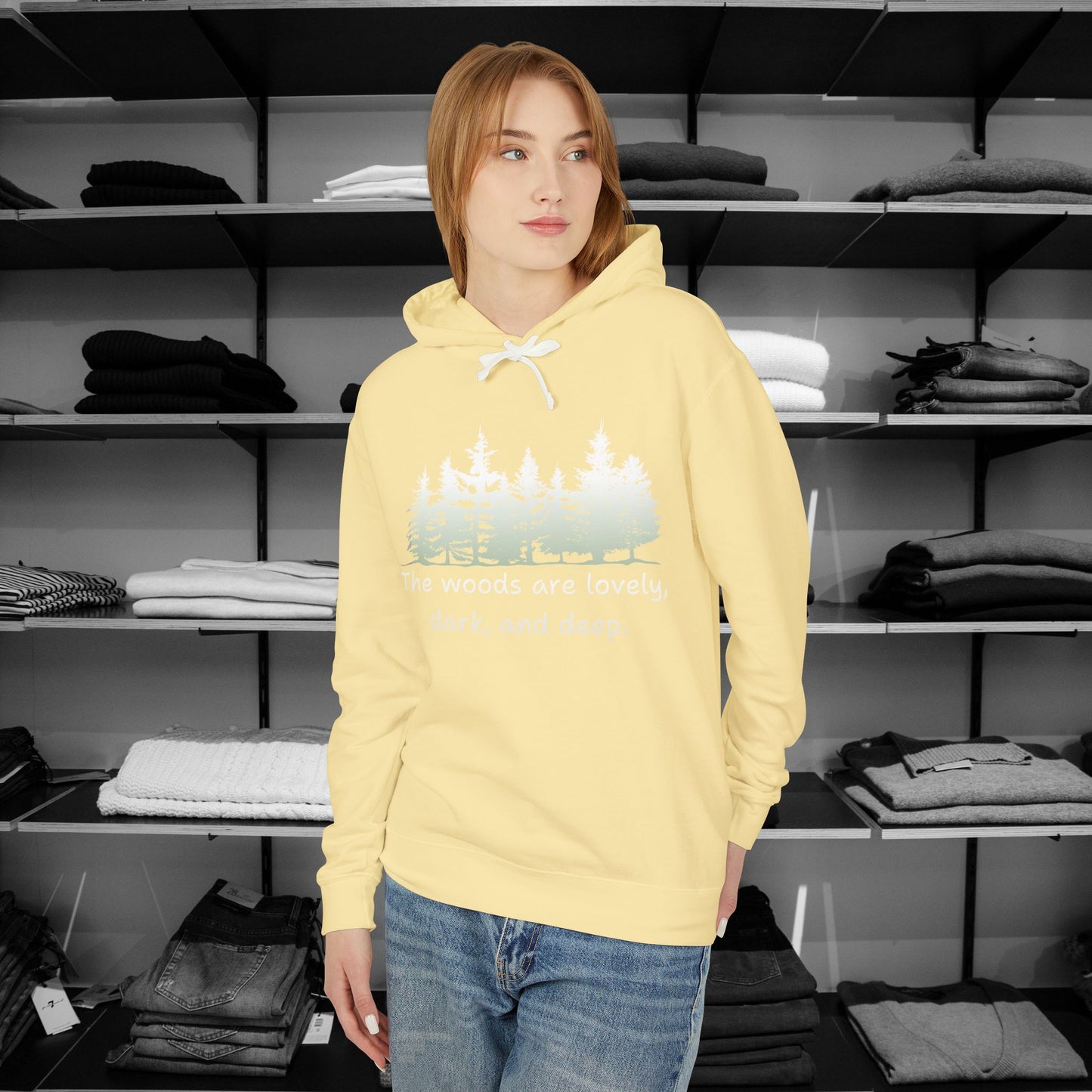 "Stopping by Woods" Hoodie – A Cozy Gift for Poetry Lovers