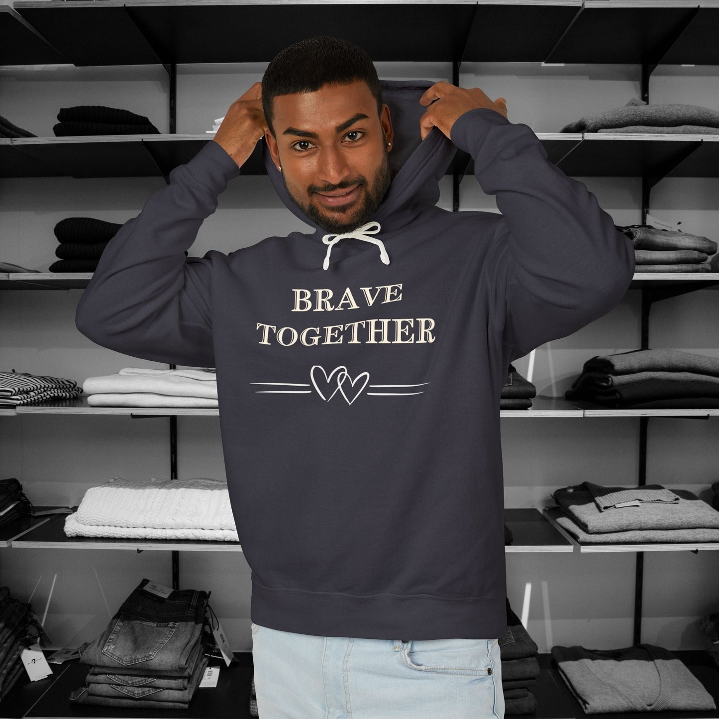 Stand strong and stylish in this empowering hoodie, It speaks to inner and outer strength. Dear Person Behind Me Hoodie - Together We Are Stronger Than Breast Cancer