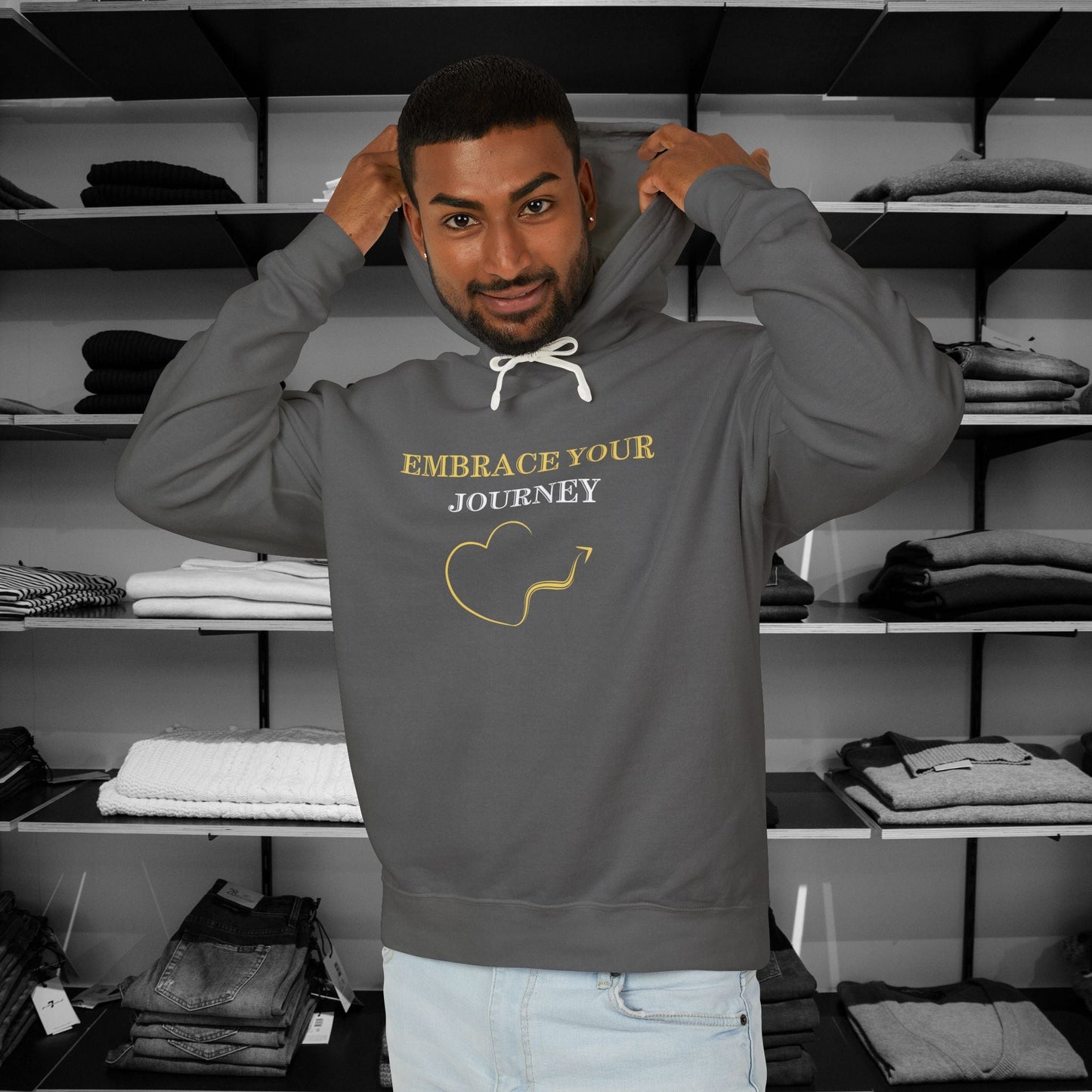 Wrap up in love & encouragement with Dear Person Behind Me hoodies "Trust in God’s Plan".These Christian hoodies are designed with love and faith and perfect for church