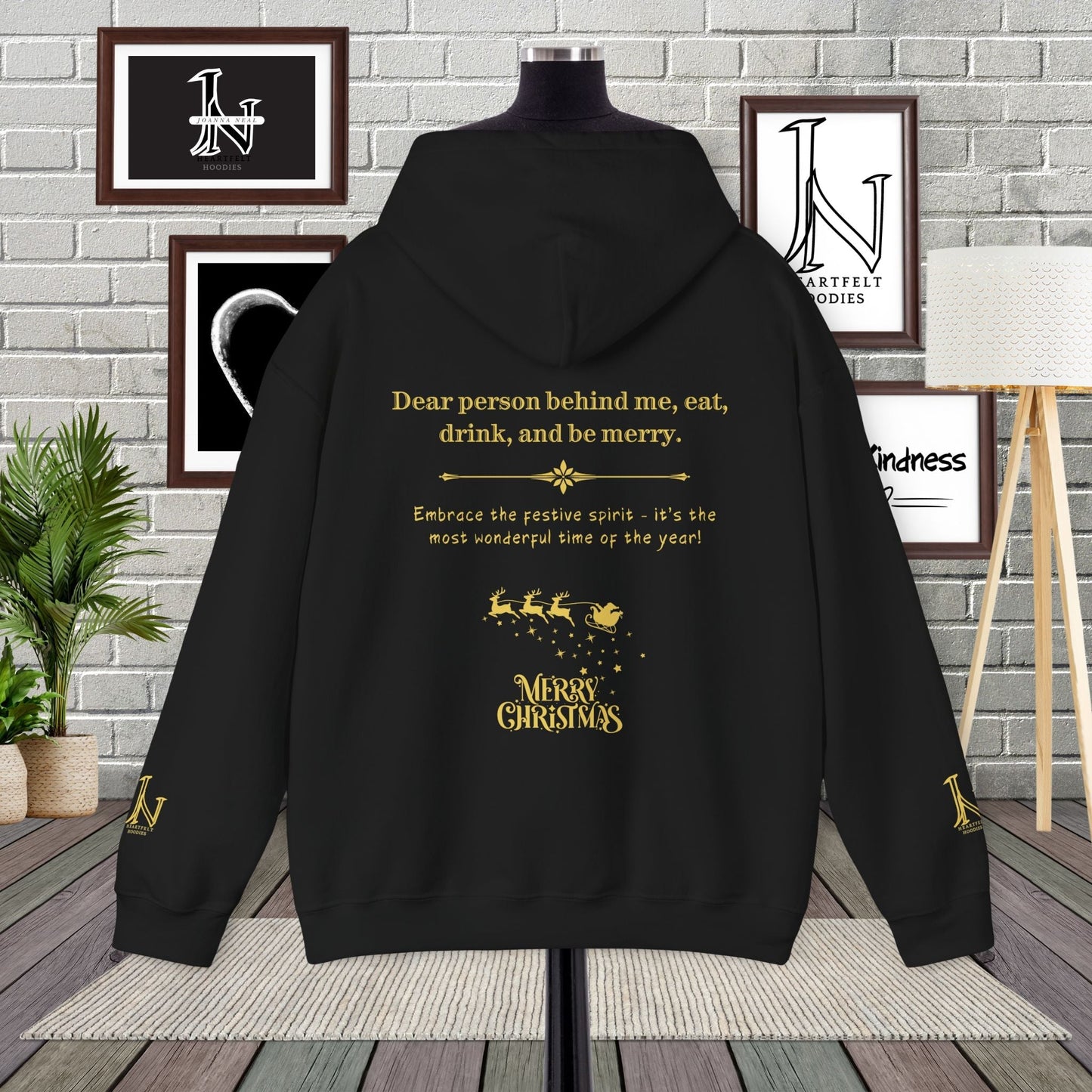 Dear Person Behind Me Hoodie, eat, drink, and be merry.| Be Kind Ugly Christmas Sweater