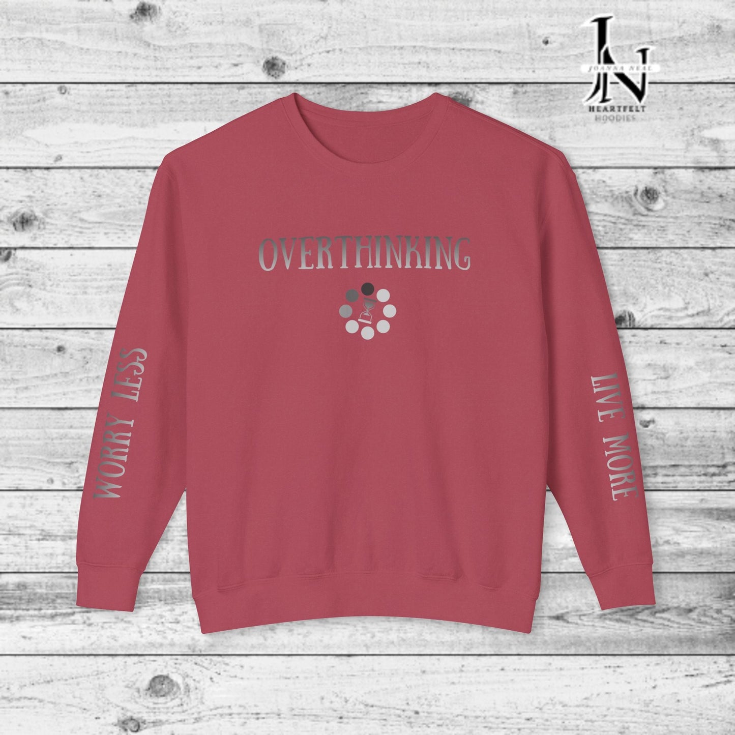 The Hooded Overthinker Sweatshirt, a stylish and meaningful piece designed for anyone who knows the struggle of overthinking. Similar to the one's seen on Shark Tank