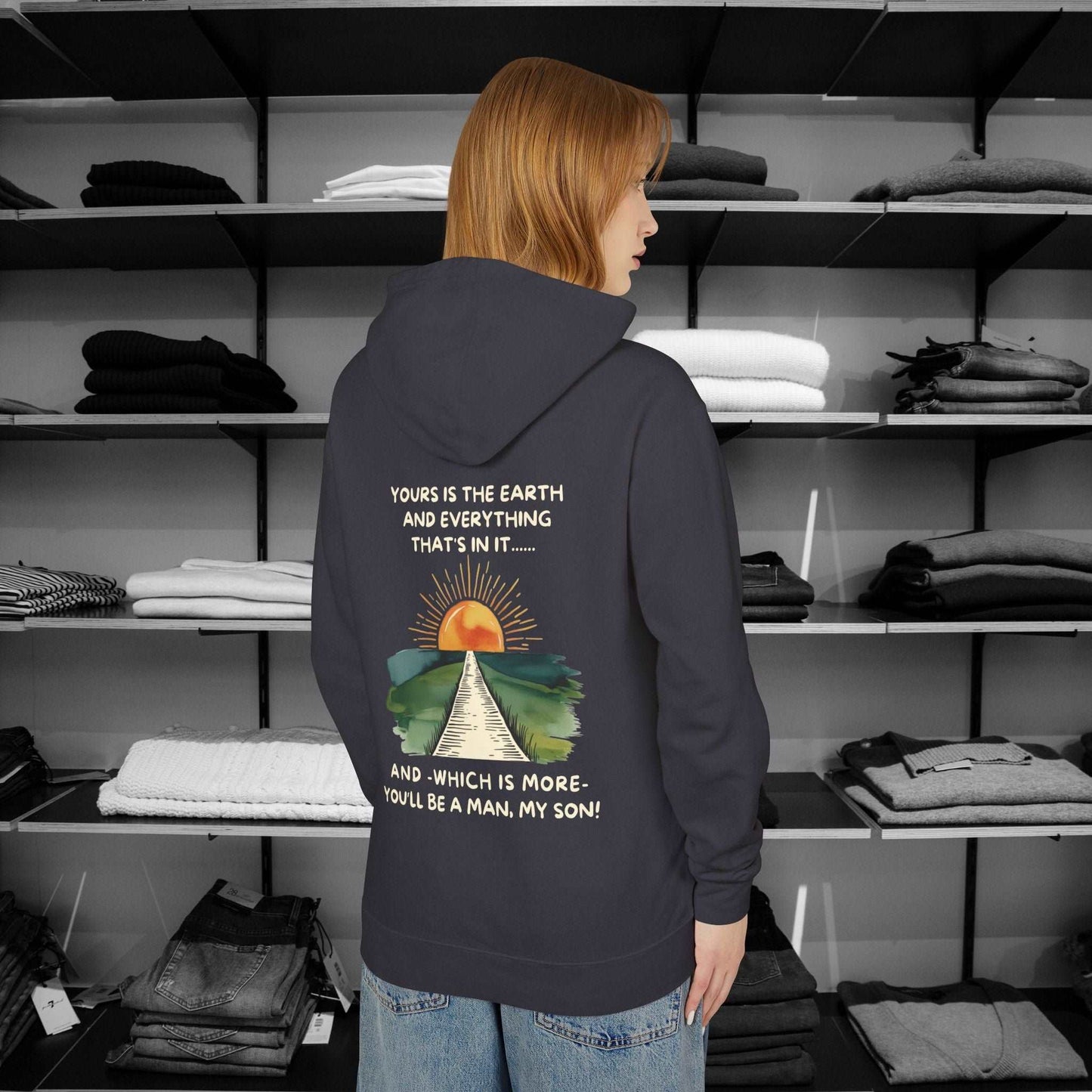 Treat someone this christmas and Step into timeless wisdom with our Poetry clothing line with this incredible Hoodie, inspired by Rudyard Kipling IF celebrated poem.