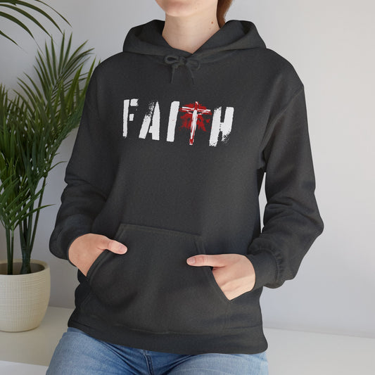 Embrace comfort and faith with our Christian hoodies, for both Christian men and women.  Quality simple faith word design with the crucifix acting as the T in Faith.