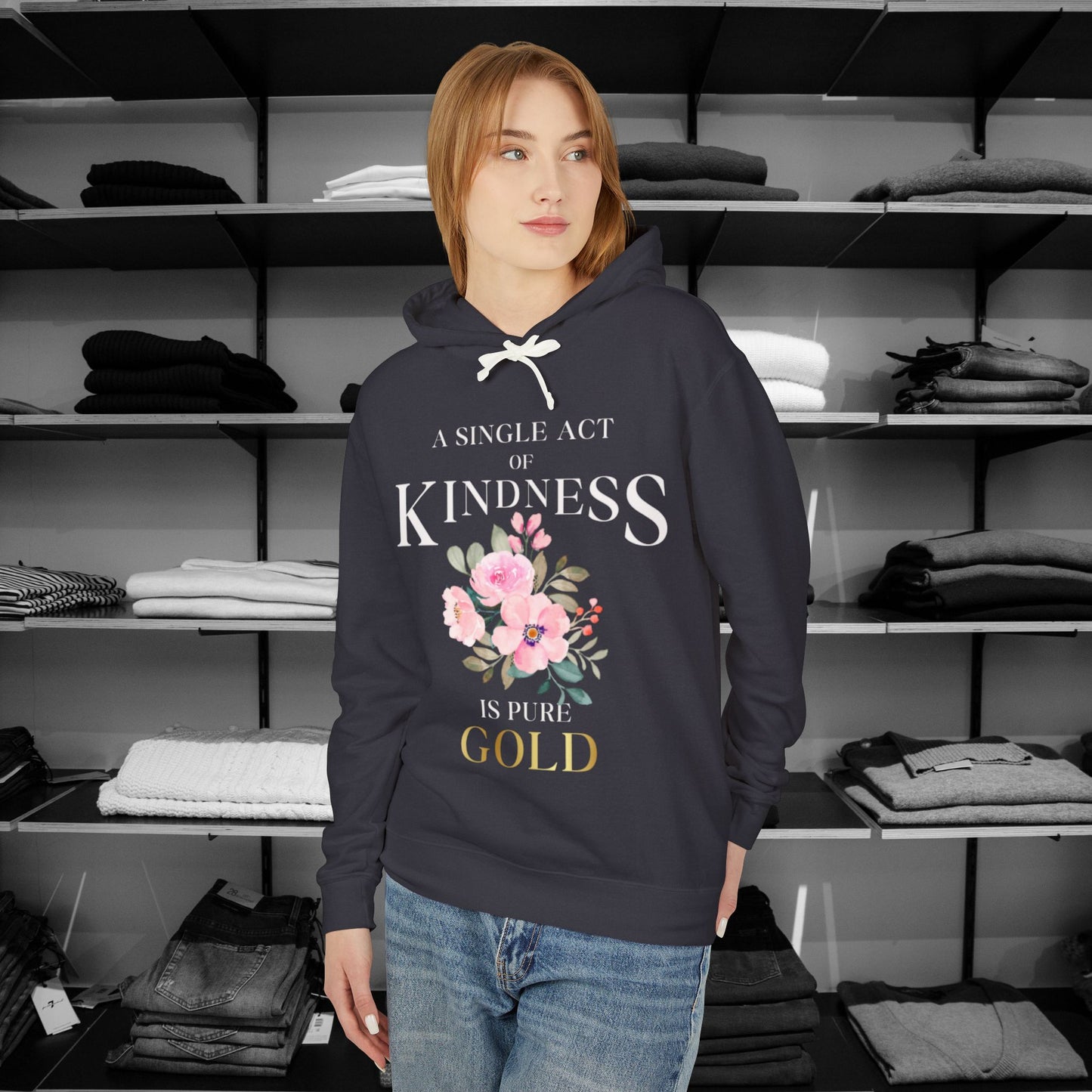 Be Kind Hooded Sweatshirt | Single Act of Kindness | Poems clothing