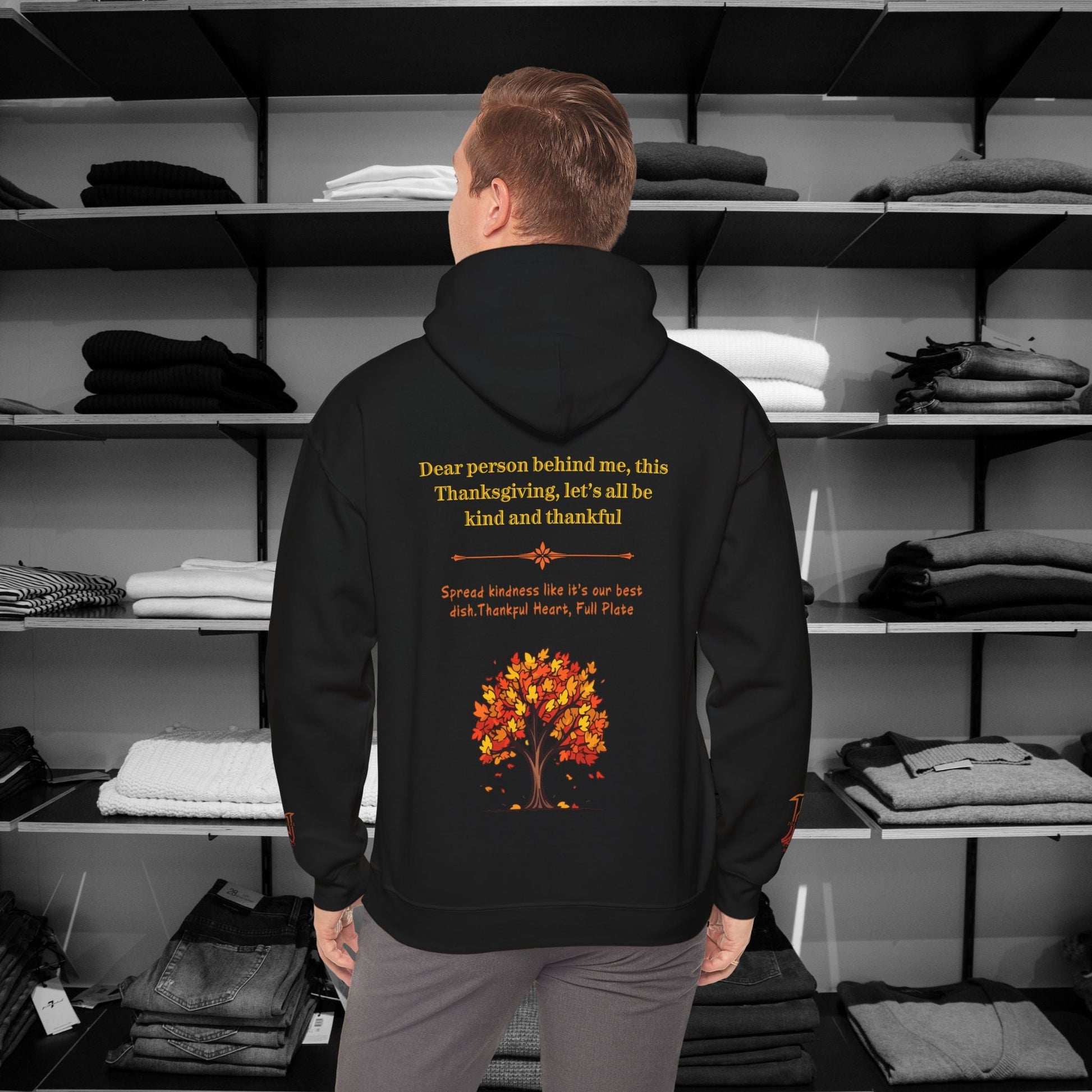 Dear Person Behind Me Hoodie –"Kind and Thankful" | Thanksgiving