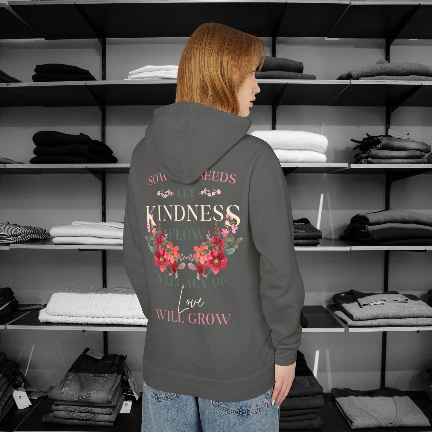 Be Kind Hooded Sweatshirt | Single Act of Kindness | Poems clothing