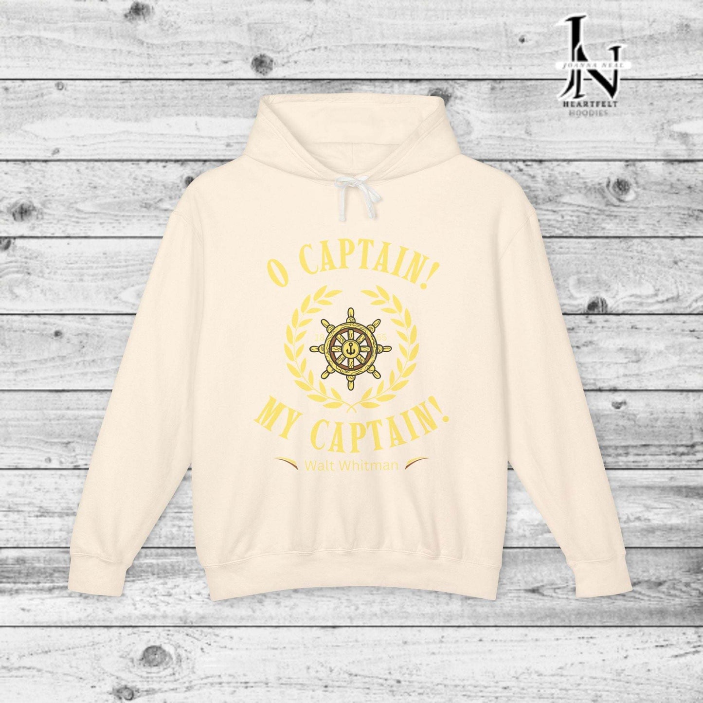 Honor the legacy of Walt Whitman's "O Captain! My Captain!" with this beautifully crafted Poetry Clothing hoodie. Inspired by the timeless elegy for Abraham Lincoln.