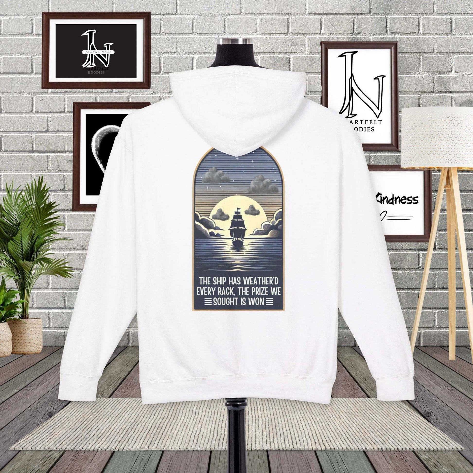 Honor the legacy of Walt Whitman's "O Captain! My Captain!" with this beautifully crafted Poetry Clothing hoodie. Inspired by the timeless elegy for Abraham Lincoln.