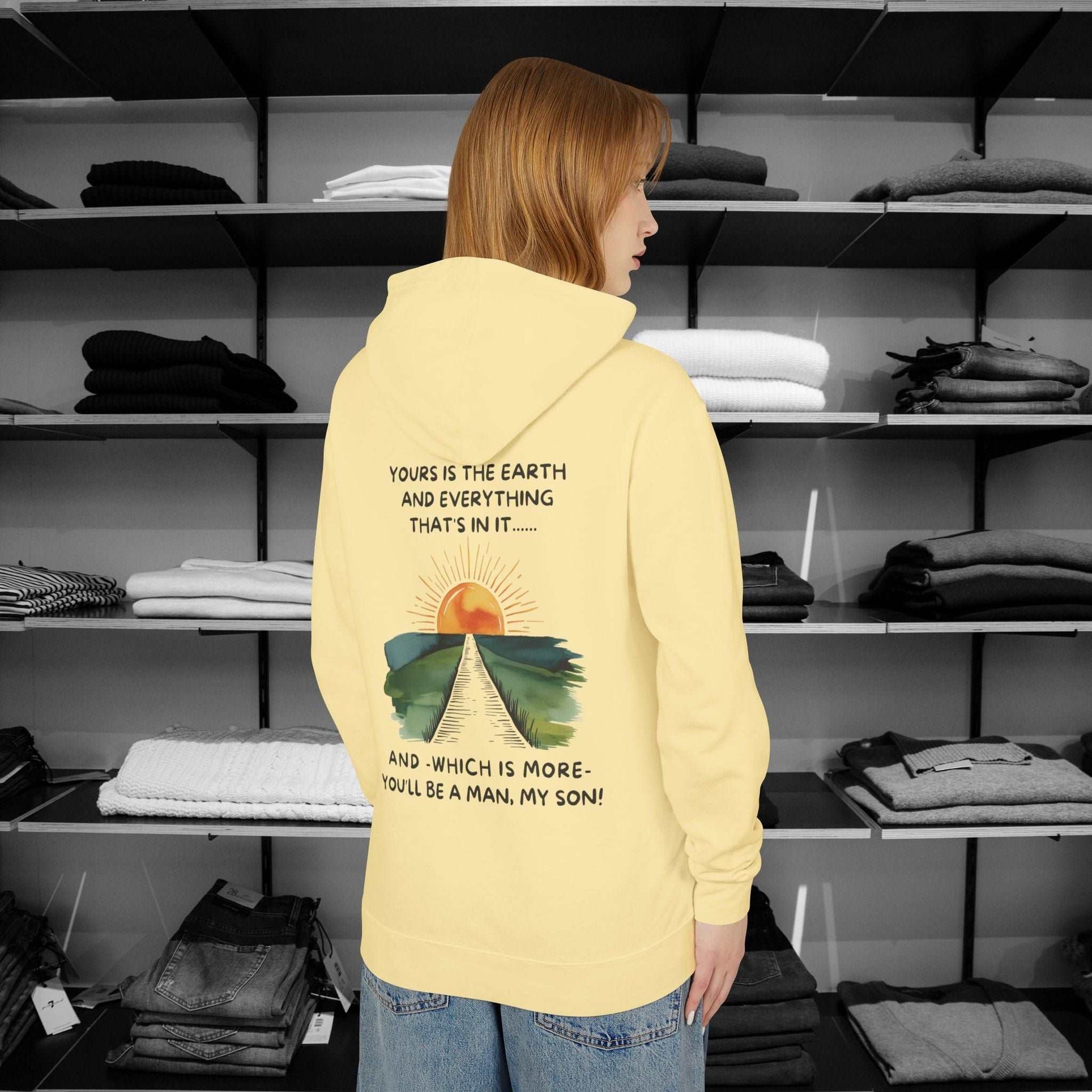 Treat someone this christmas and Step into timeless wisdom with our Poetry clothing line with this incredible Hoodie, inspired by Rudyard Kipling IF celebrated poem.