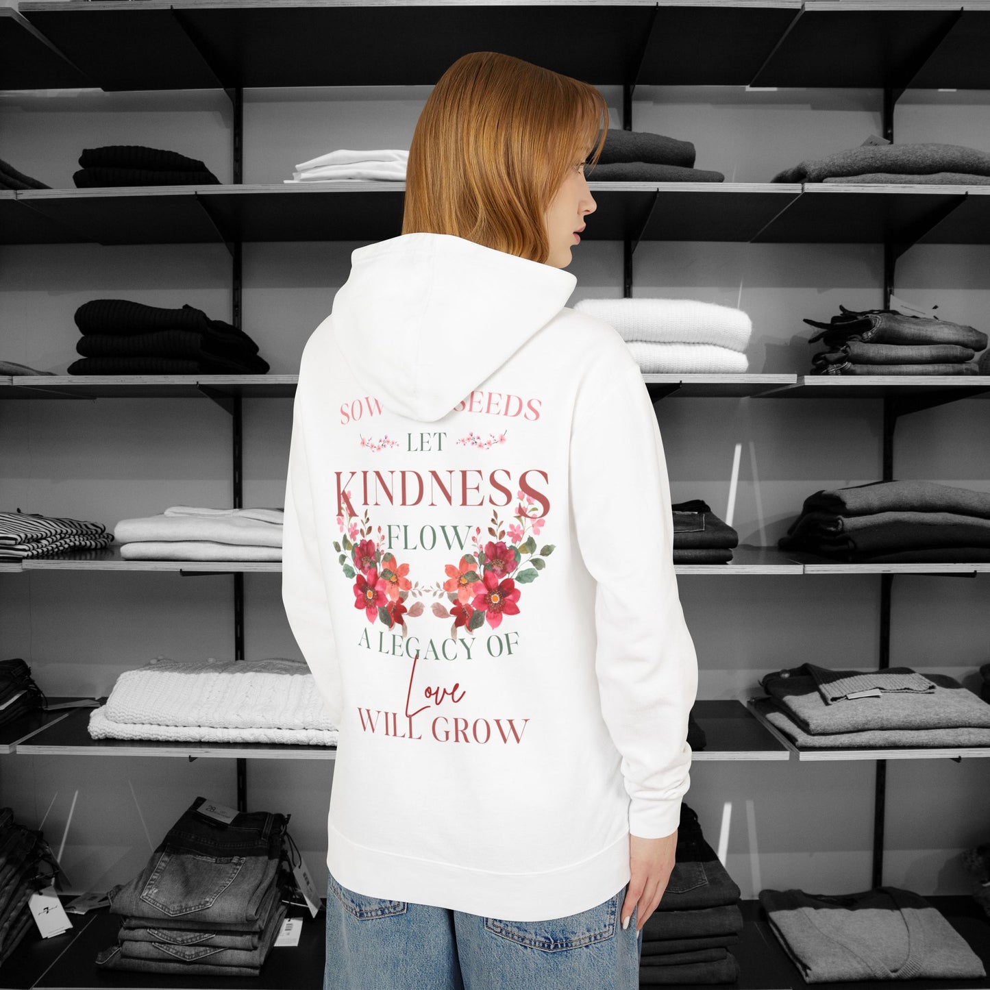 Be Kind Hooded Sweatshirt | Single Act of Kindness | Poems clothing