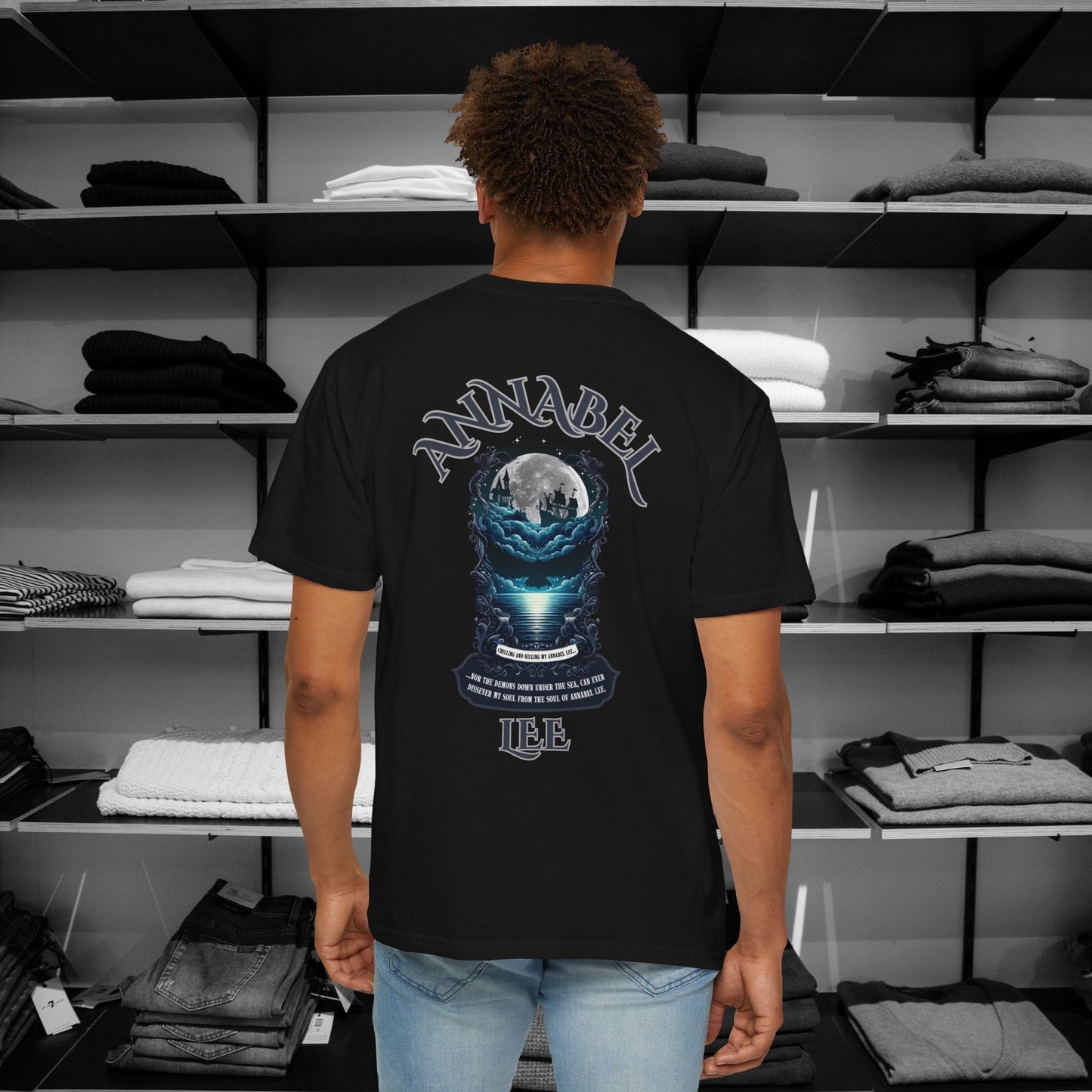 Poetry Clothing - "Annabel Lee Gothic Sea Shirt – Eternal Love Collection"